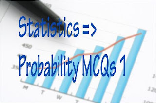 Statistics Probability MCQs 1