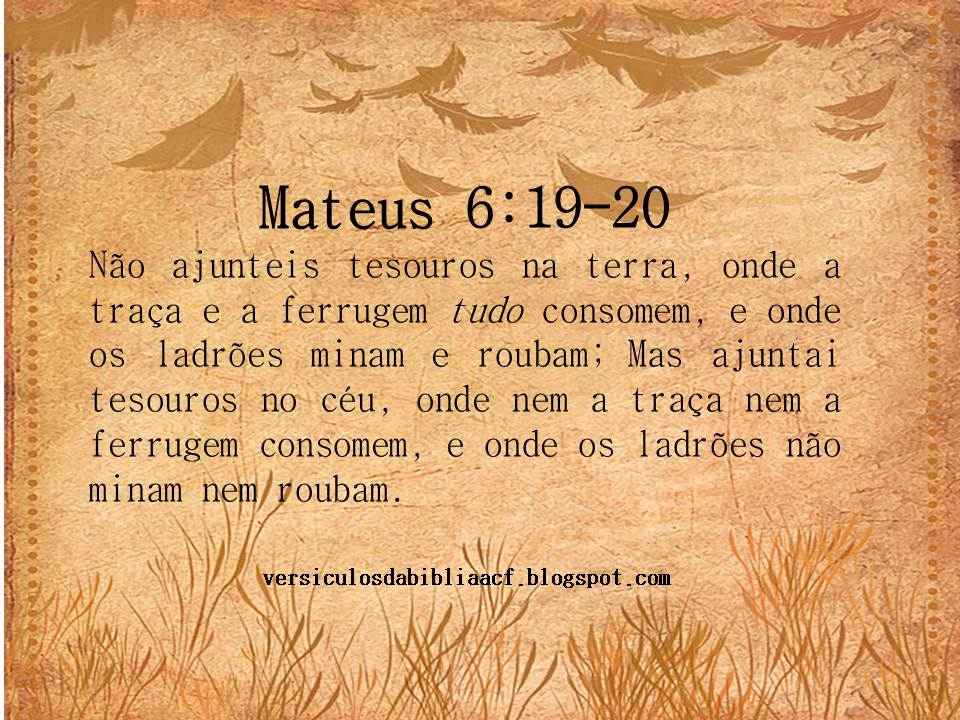 Mateus 6:2 - Versículo da Bíblia 