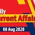 Kerala PSC Daily Malayalam Current Affairs 08 Aug 2020
