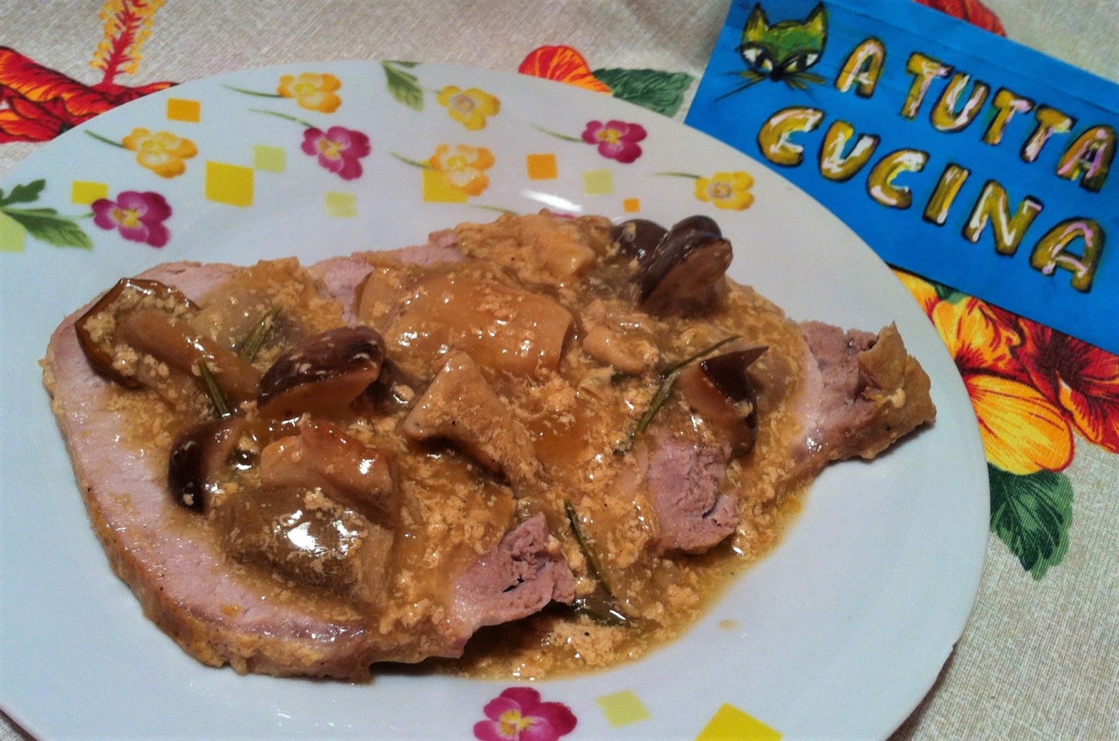 A TUTTA CUCINA ARROSTO al LATTE con FUNGHI