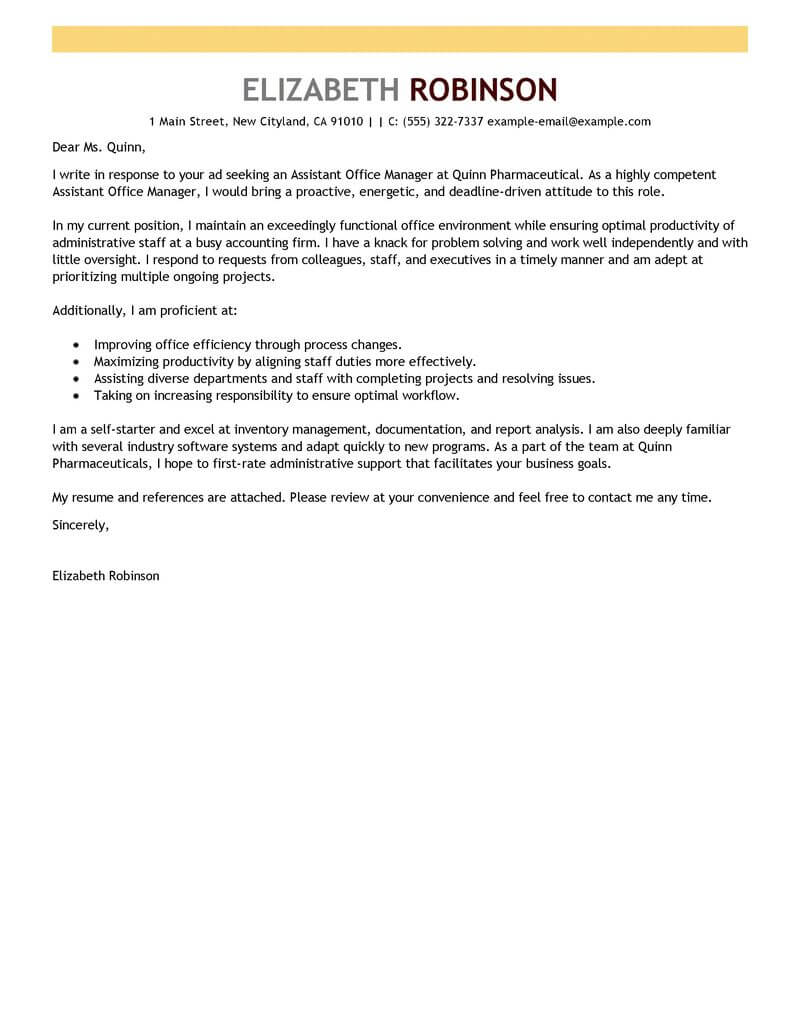 application letter for a school secretary