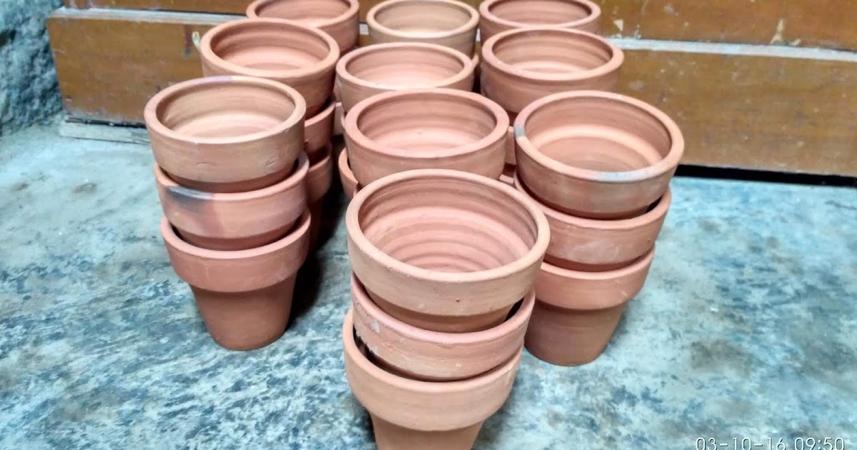 Ready Stok Pot  Terakota  Natural Keramik Mulya Plered