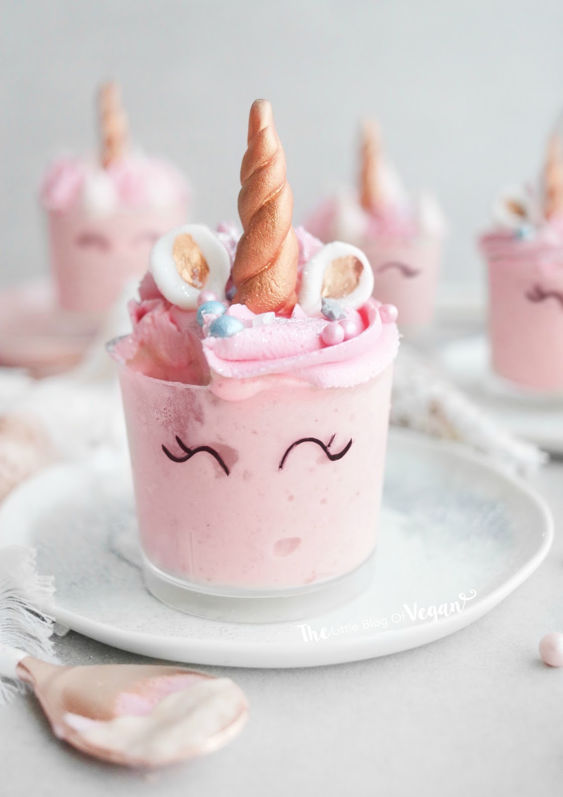 Easy banana  coconut unicorn dessert recipe  The Little Blog Of Vegan