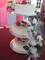 3 Tier Wedding Cake - Butter Cake with Creamy butter cream