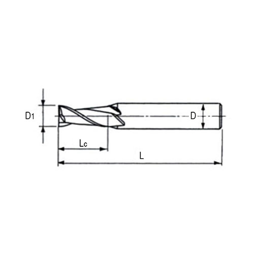 Dao phay ngón Độ cứng 45HRC