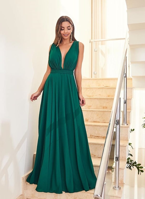 vestidos verde para casamento