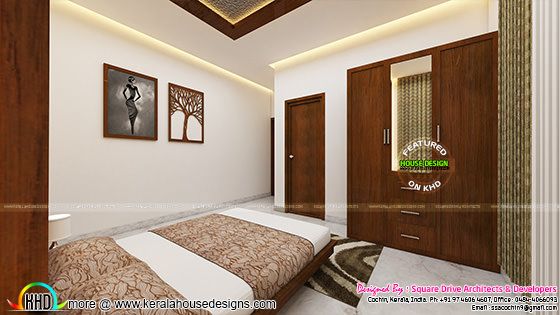 Bedrooms interior design Kerala - Kerala home design and floor plans