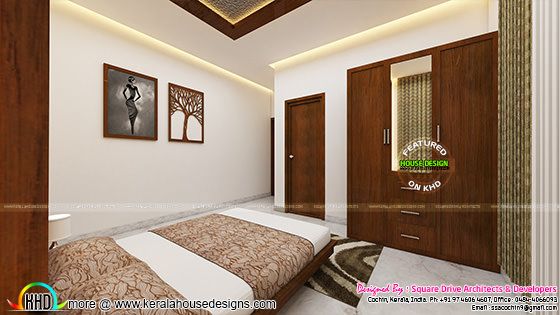 Bedrooms interior design Kerala