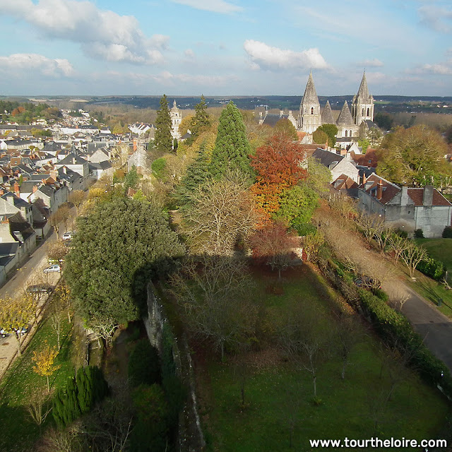 View from one of the towers in the old castle complex, Loches, Indre et Loire, France. Photo by Loire Valley Time Travel.