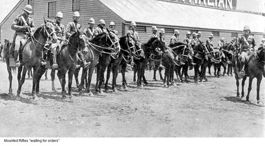 Май 1900. Mounted British Colonies. Newcastle Mounted Rifles.