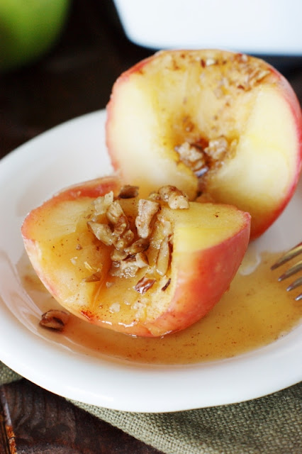 Baked Apples with Honey, Cinnamon, and Pecans Image