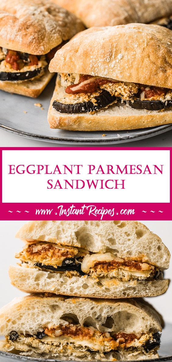 Eggplant Parmesan Sandwich Just Easy Recipe