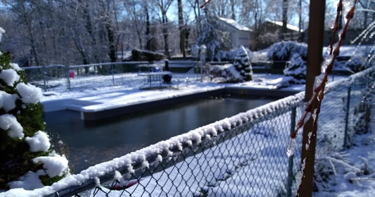 Frozen Uncovered Pools Look Beautiful
