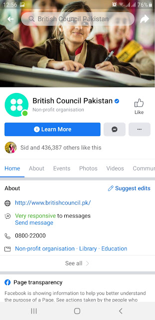 Facebook Group British Council Pakistan