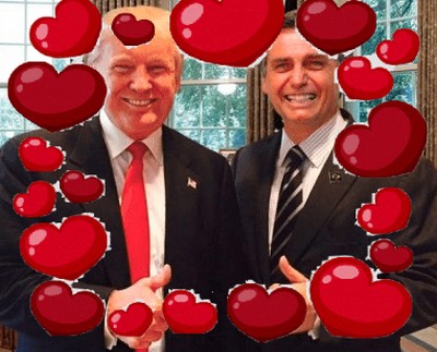 De Bolsonaro para Trump : Amor Y Love You