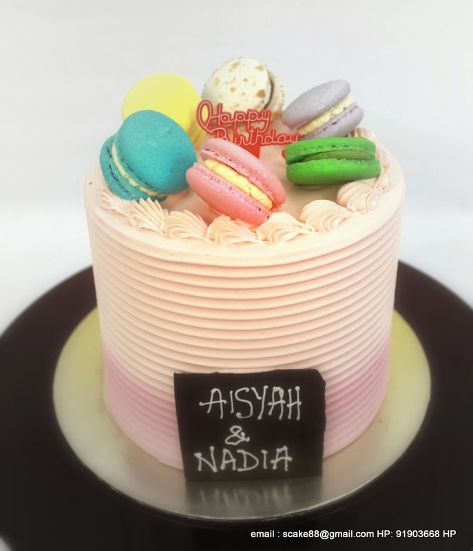 The Sensational Cakes MACARONS ASSORTED W OMBRE SMOOTH