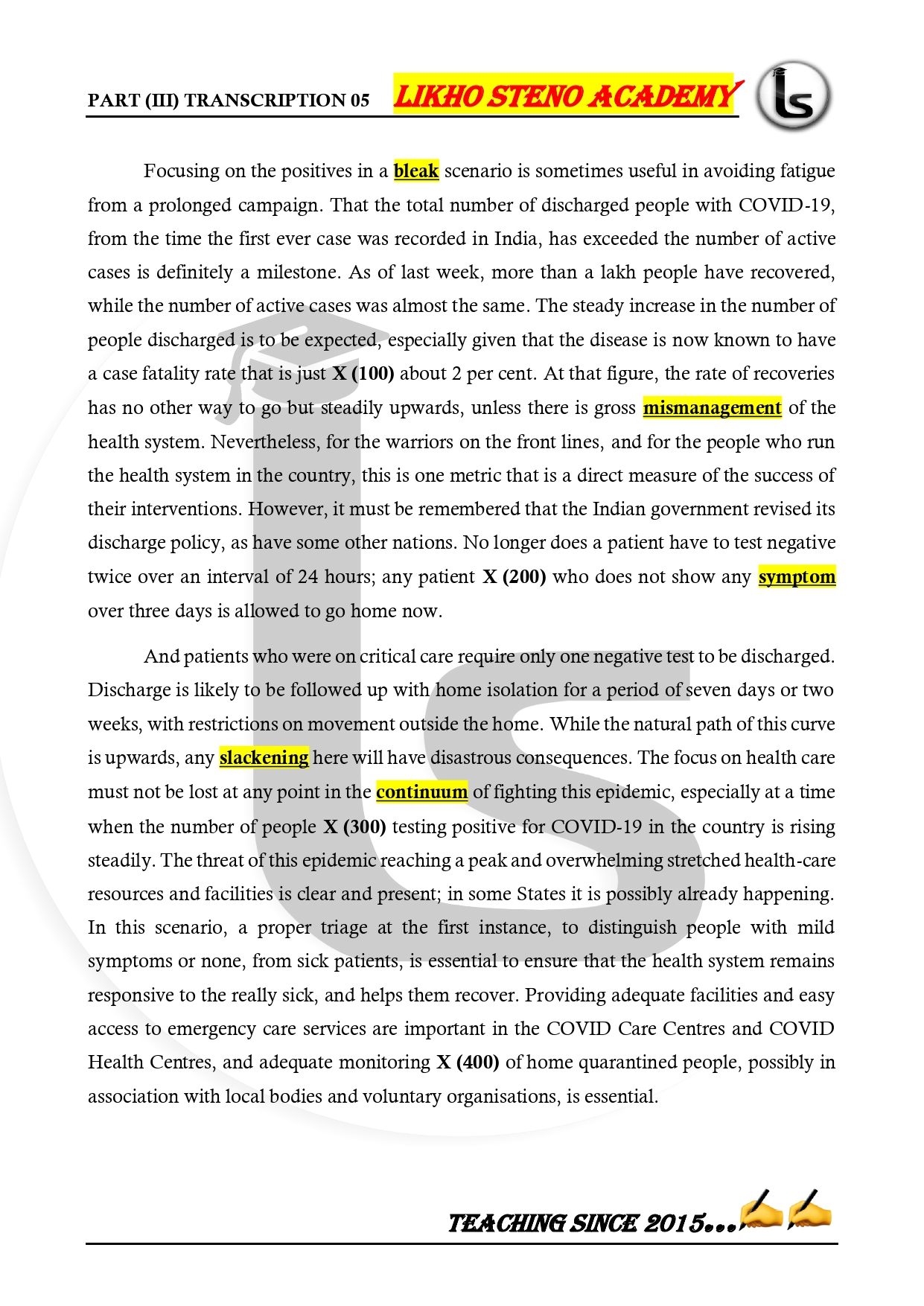 Likho Steno Academy Editorial Magazines Part III Likho Steno Academy