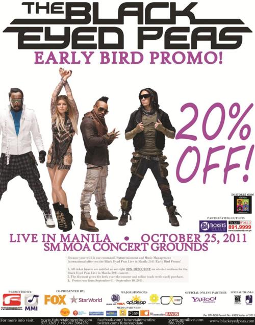 Black Eyed Peas 20% OFF LIVE in Manila 2011