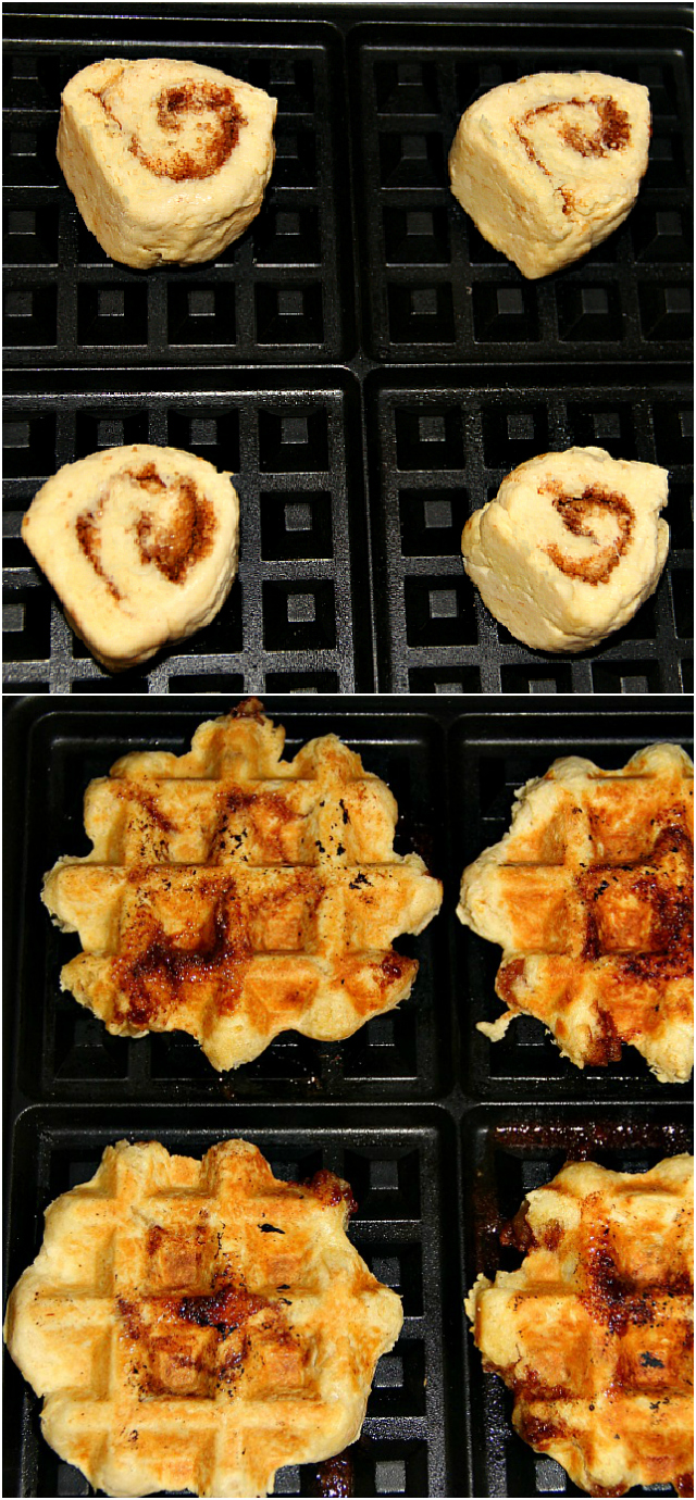 singapore shiok! cinnamon swirl biscuit waffles