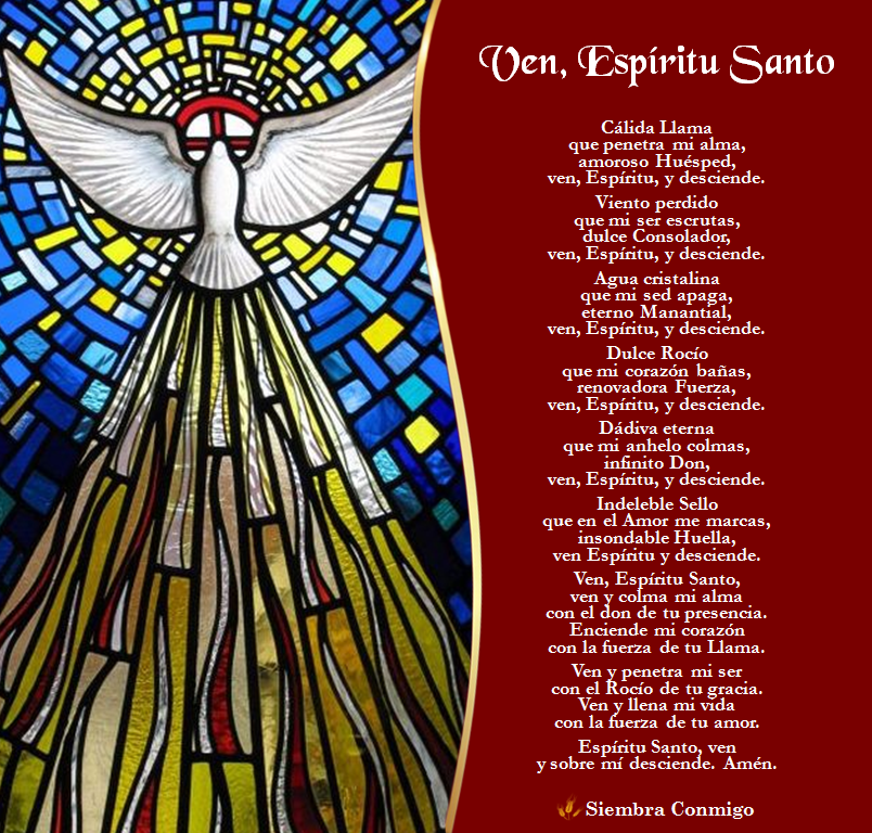 Ven Espiritu Santo Ven Caty Martinez Letra Siembra Conmigo: Ven, Espíritu Santo