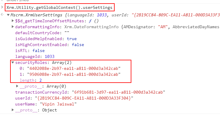 Microsoft Dynamic CRM: How to get security role of a logged-in user in ...