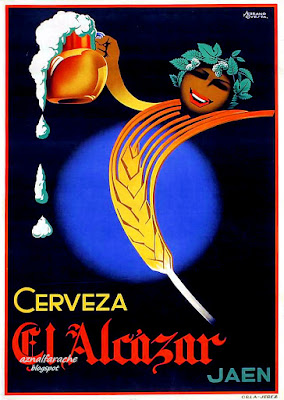 Cerveza El Alcázar - Jaén - Manuel Serrano Cuesta - 1950