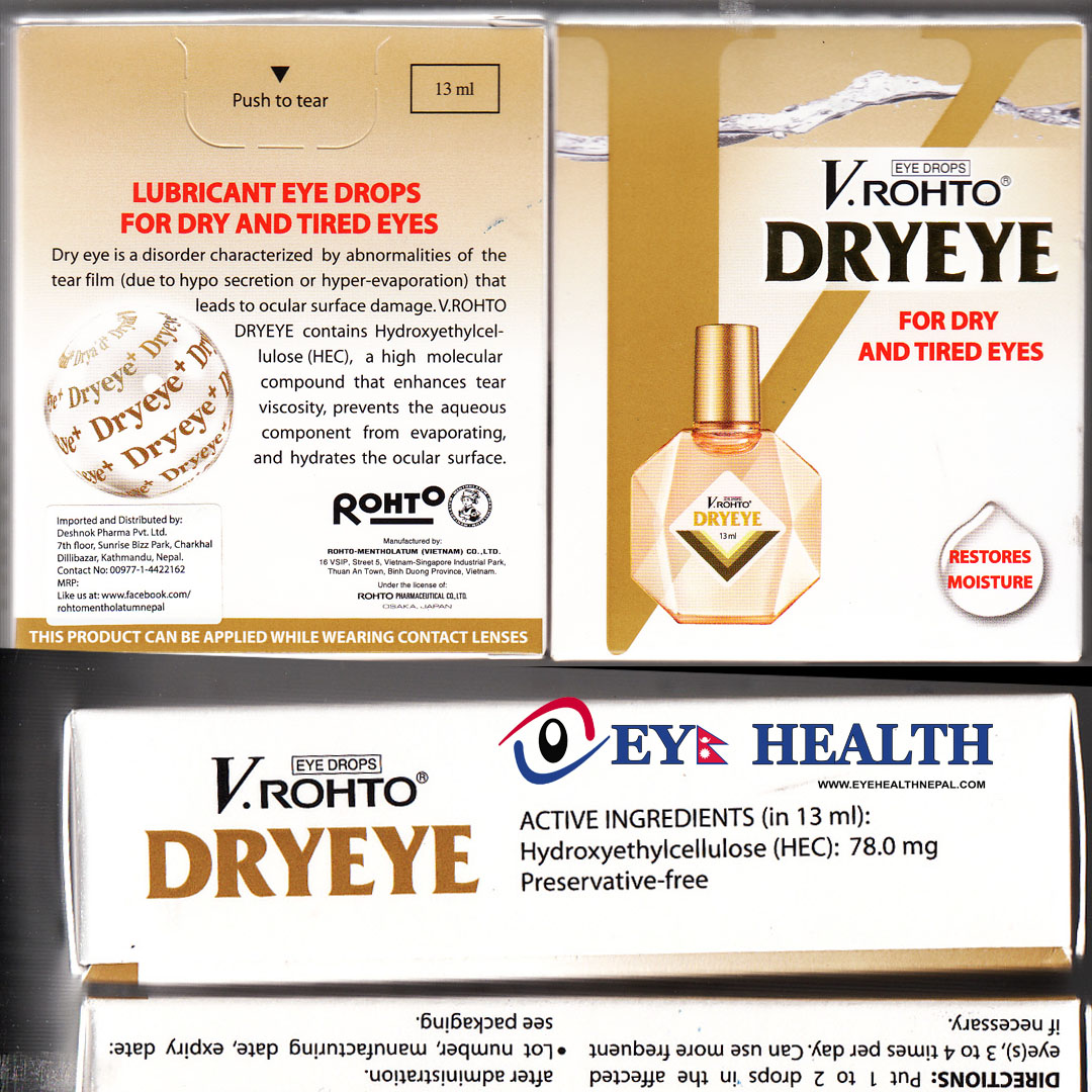 V.Rohto Dry Eye Eye Drop Eye Health Nepal