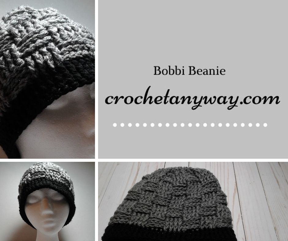 The Bobbi Beanie a basket weave hat