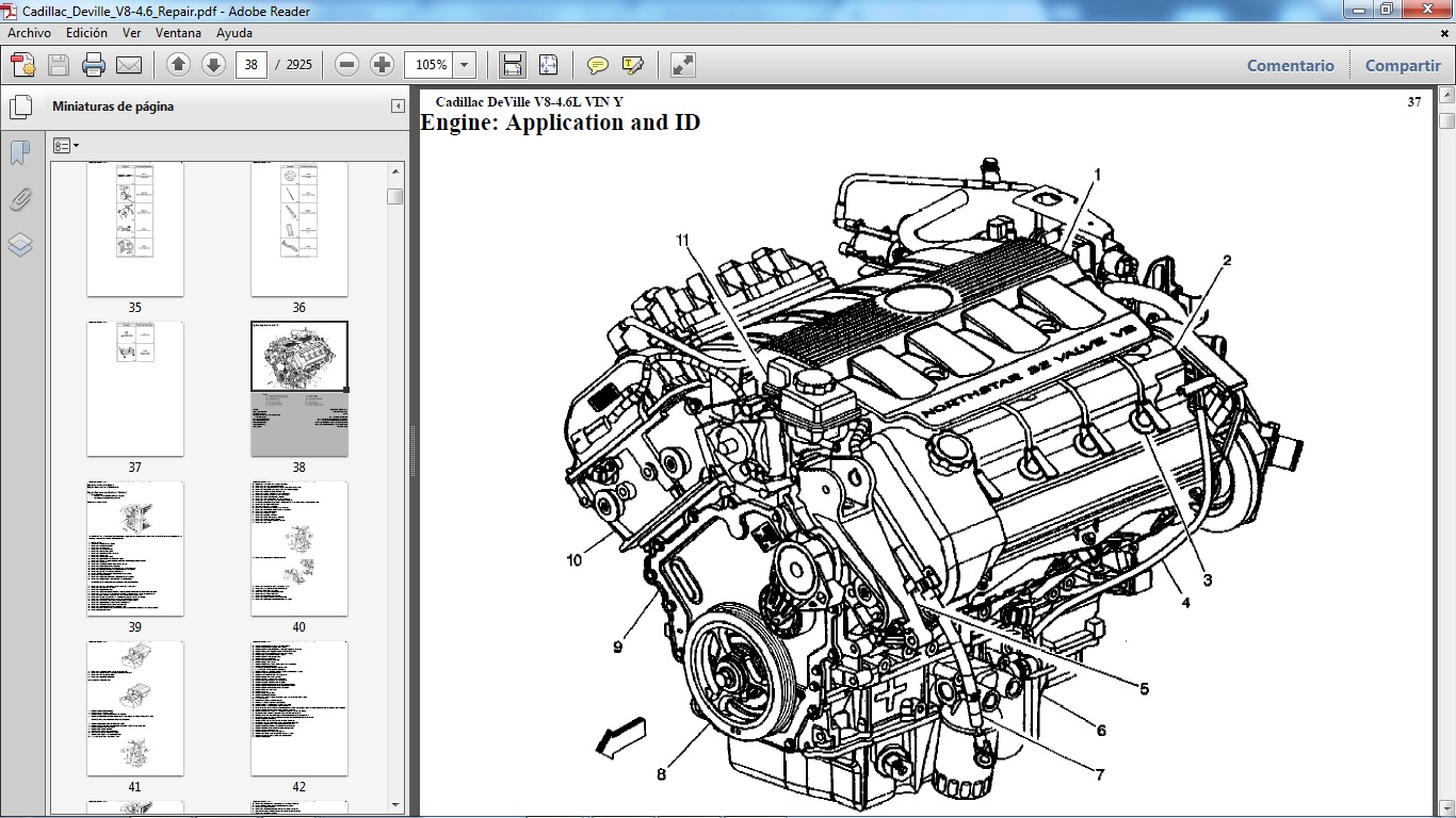 Manuales de Taller de CADILLAC: CADILLAC DEVILLE 1994-1999 V8 4.6
