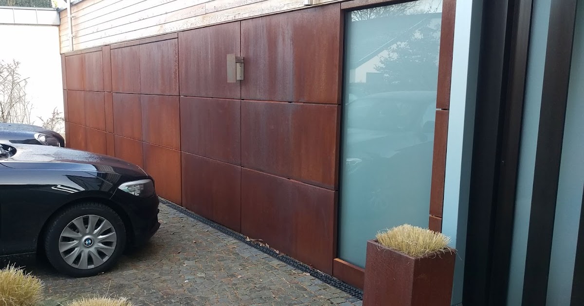 Frobel Metallbau Corten Fassade Wandverkleidung