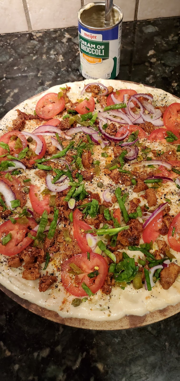 Home made pizza (with dough from scratch)