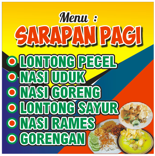 Banner Gorengan Cdr desain spanduk kreatif