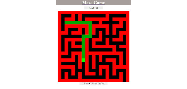 Source Code Maze Game Web dengan Javascript (JS)