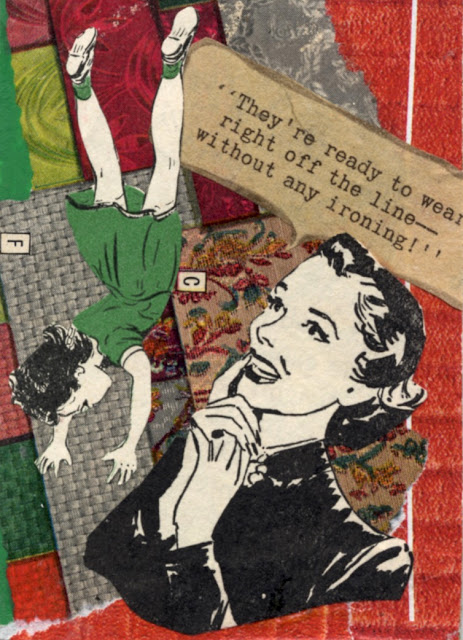 Life of a 50s housewife collages