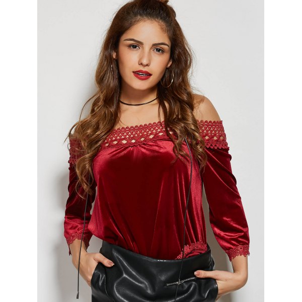 camicia velluto off the shoulder abito velluto tendenza velluto velvet trend black friday sconti black friday shopping on line rose wholesale mariafelicia magno fashion blogger color block by felym