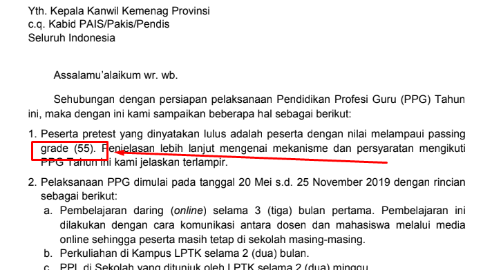 Berapakah Passing Grade Pretes Ppg Kemenag 2019 Blog Ruangguru