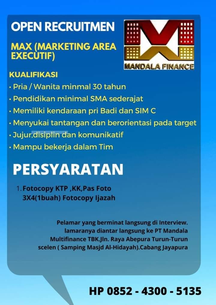 Loker Papua Pt Mandala Multifinance Tbk Smartcampus I Media Pendidikan
