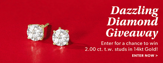 Very Merry Diamond Giveaway This Holiday season, Ross-Simons jewelers will be awarding one lucky winner with this gorgeous set of diamond stud earrings that are worth almost $5000!
