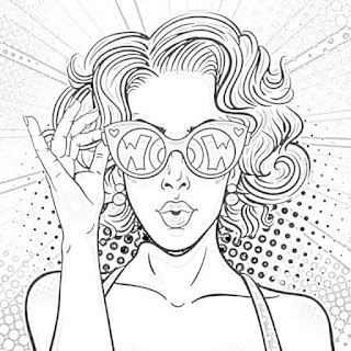 Pop-art girls coloring pages holiday.filminspector.com