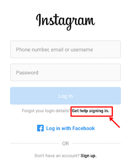 instagram tidak bisa log in