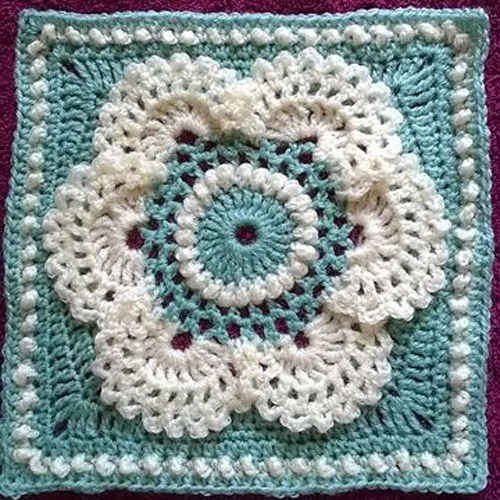 Cow Parsley Afghan Square - Free Pattern 