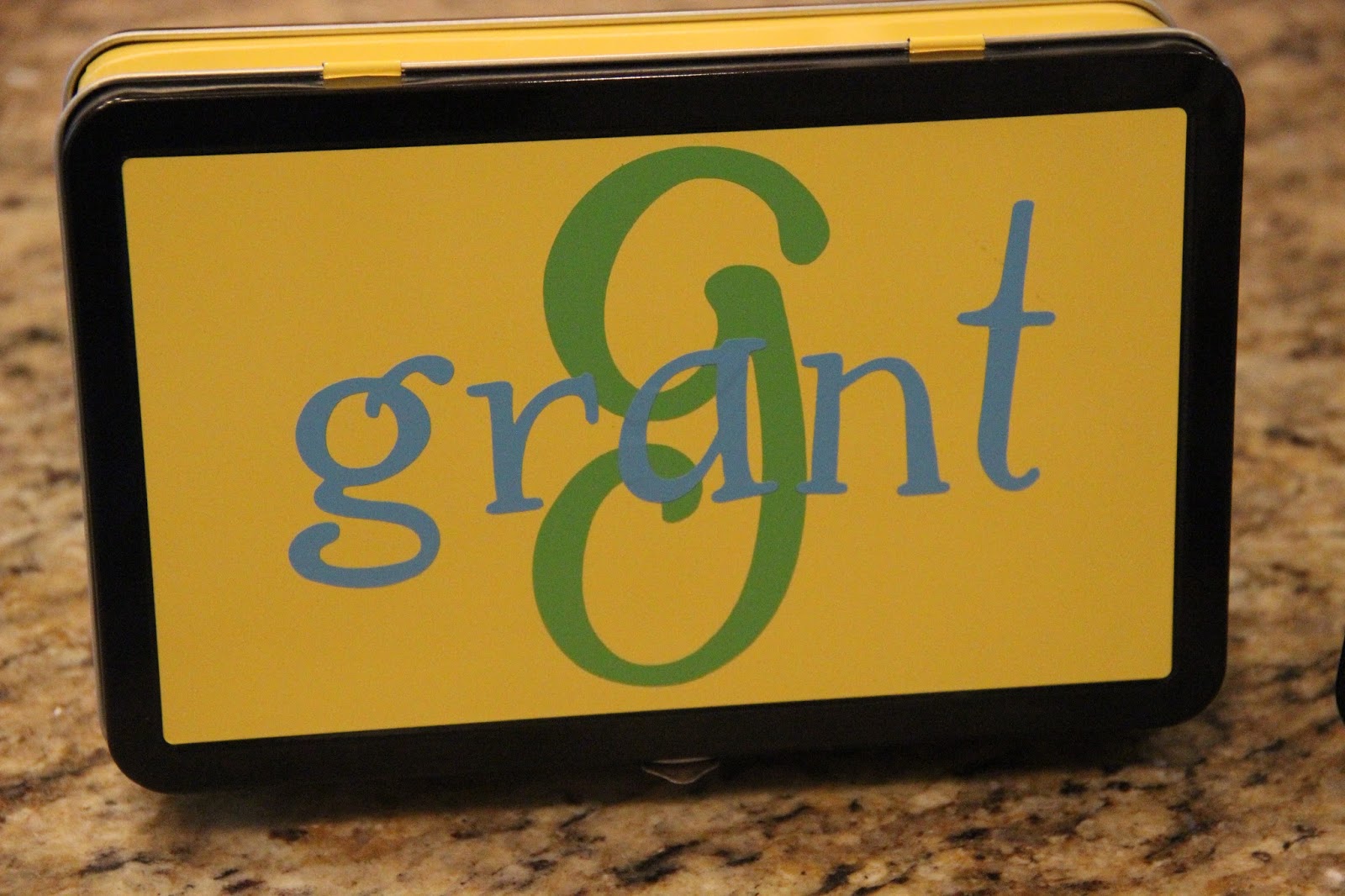 Purple Paradise Creations: Monogrammed Tin Homework Cases