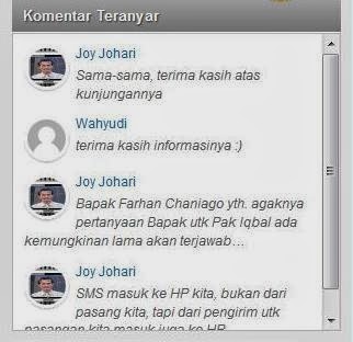 Cara Mencantumkan Komentar di Sidebar Ada Gambarnya - Petir Fenomenal