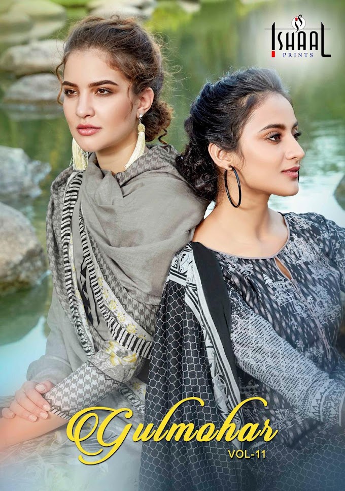 Ishaal print Gulmohar vol 11 Lawn Suits wholesale