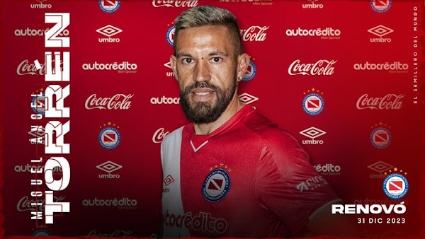 Oficial: Argentinos Juniors, renueva Torrén hasta 2023