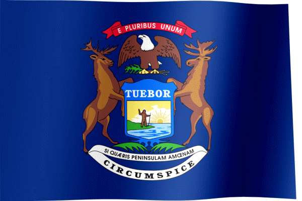 Michigan Flag GIF All Waving Flags Michigan Flag GIF All Waving Flags