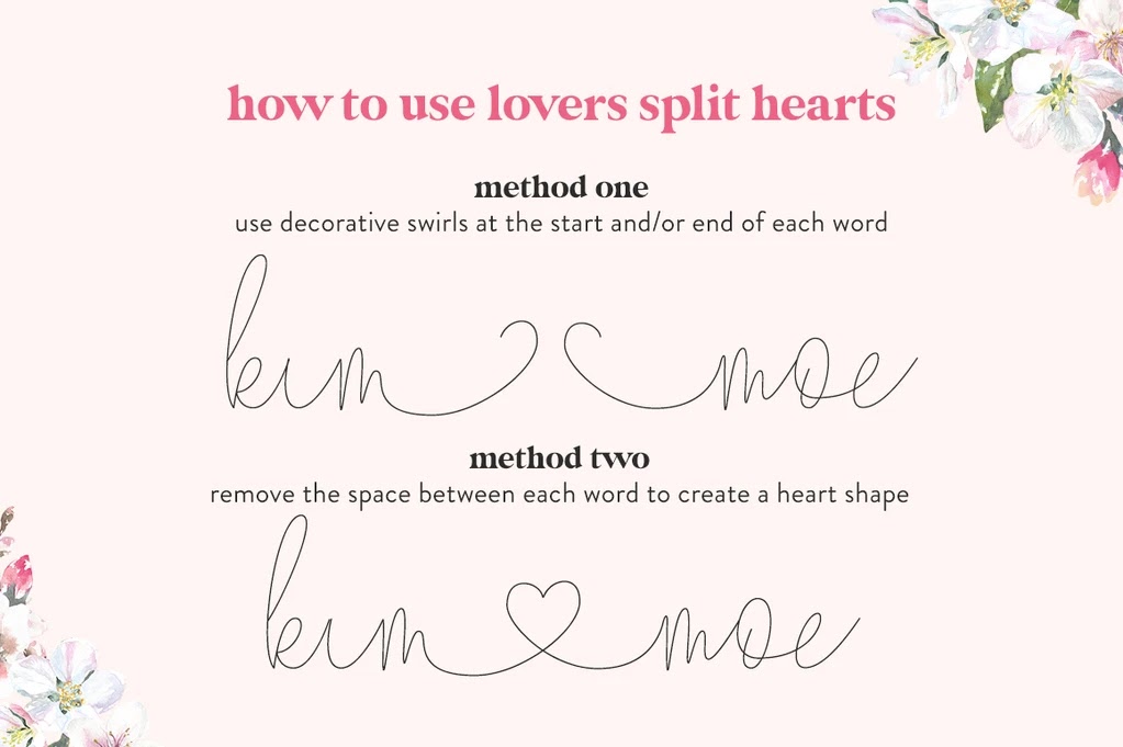 35 Best Heart Fonts Cute Fonts For Cricut And More - Vrogue