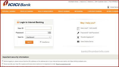 ICICI Bank Balance enquiry by Net Banking