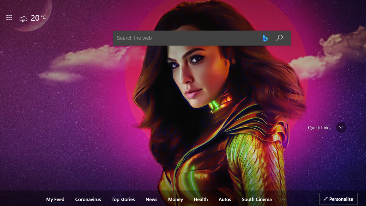 Cómo cambiar la imagen de fondo de la nueva pestaña en Microsoft Edge