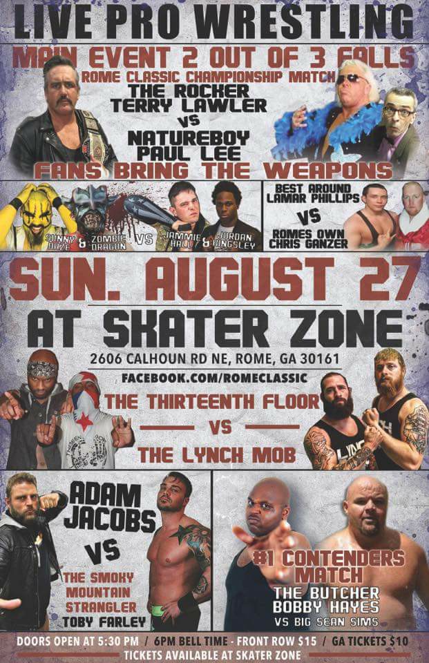 All Things Pierce Pro Wrestling in Rome,